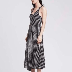 Banana Republic Striped Racerback Tank Asymmetrical Dress